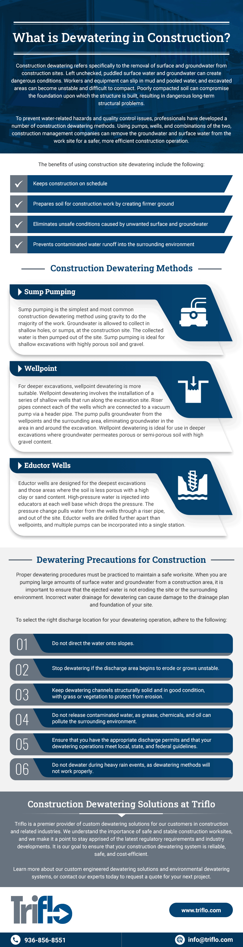 What is Dewatering in Construction