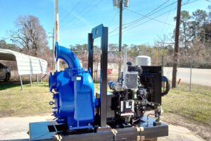 Self Priming Trash Pump with 49HP Perkins T4 Engine