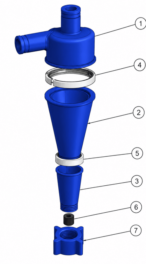 10-inch Hydrocyclone Parts